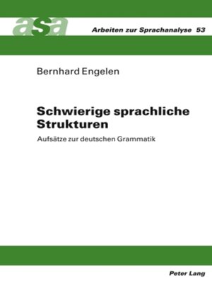 cover image of Schwierige sprachliche Strukturen